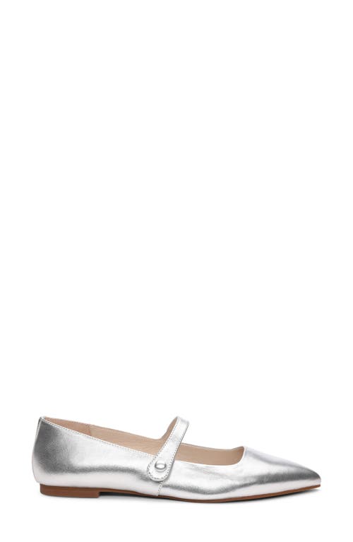 Shop Sanctuary Clamour Pointed Toe Flat In White Gold