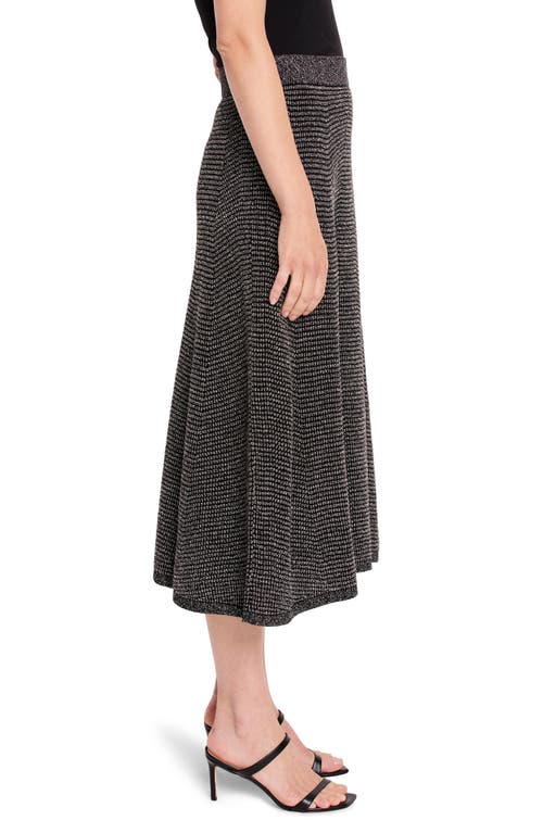 Shop Nic + Zoe Nic+zoe Pixel Knit Midi Skirt In Neutral Multi