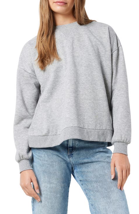 Amanda V-Notch Crewneck Sweatshirt