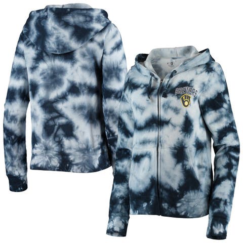 Women's New Era Royal Buffalo Bills Tie Dye Fleece Full-Zip Hoodie