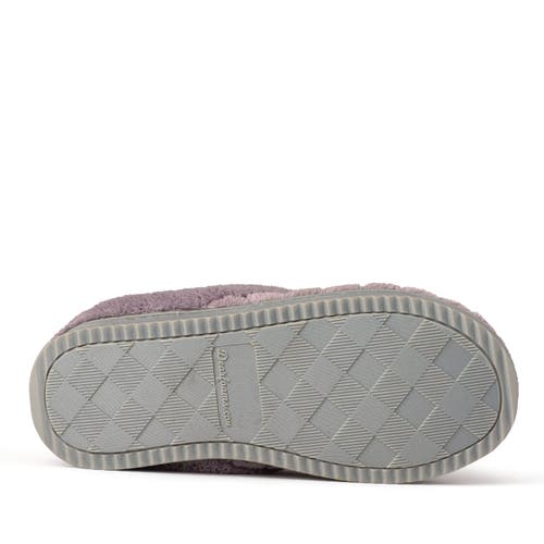 Shop Dearfoams Libby Quilted Terry Clog Slipper In Frosted Plum