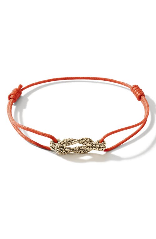 John Hardy Love Knot 18K Gold Cord Bracelet at Nordstrom