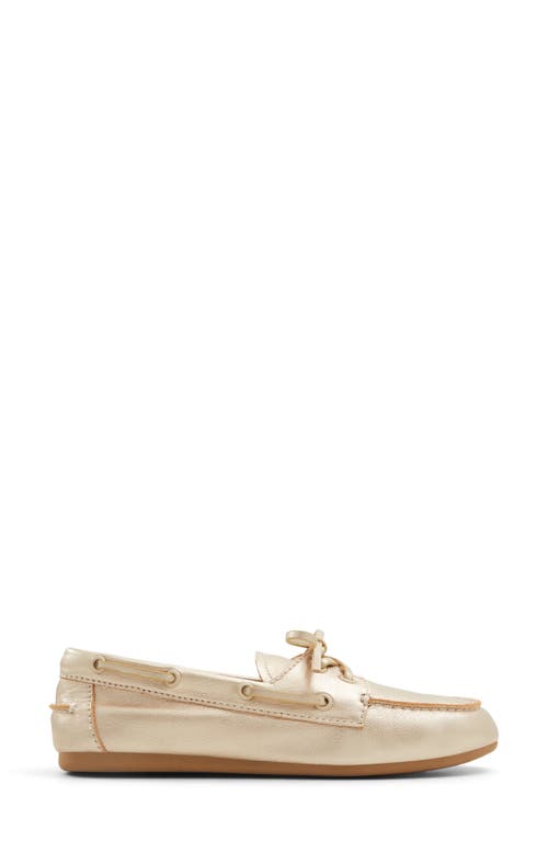 Aldo Sail Boat Shoe In Gold