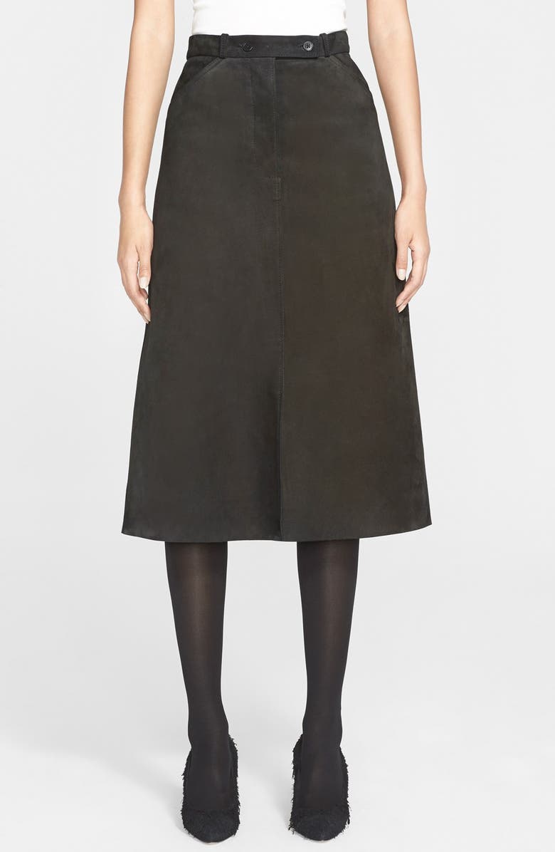 Helmut Lang Suede A-Line Skirt | Nordstrom