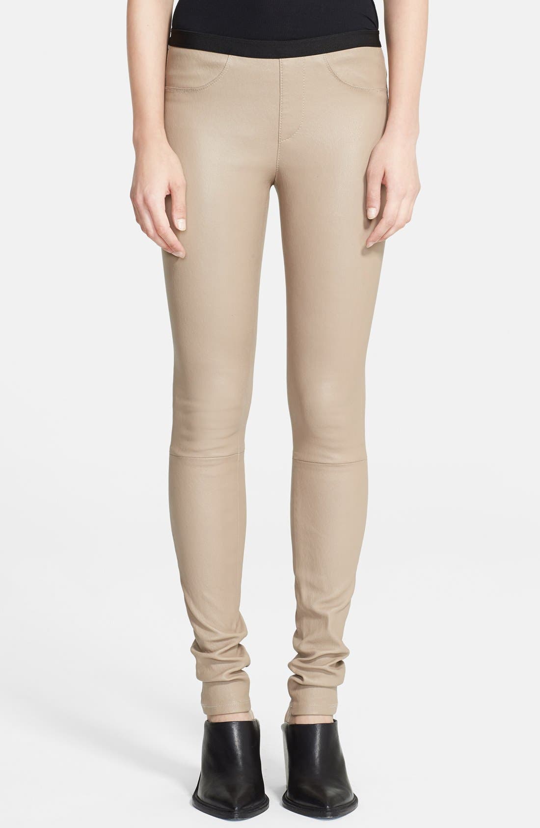 helmut lang leather leggings sale