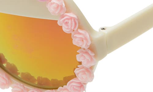 Rad + Refined Maid Of Honor Round Sunglasses In Pink/orange Mirrored