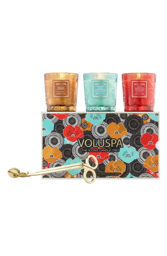 Shop Voluspa Xxv Anniversary Candle Gift Set, One Size oz In Blue Multi