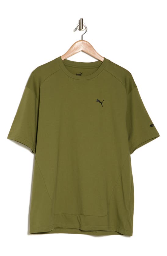 Shop Puma Rad/cal Crewneck Graphic T-shirt In Olive Green