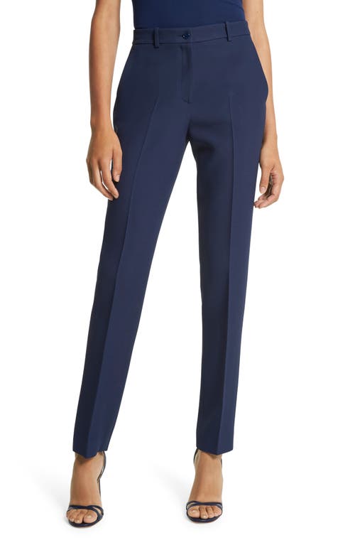 Michael Kors Collection Samantha Pintuck Pleat Crepe Sablé Ankle Pants at Nordstrom,