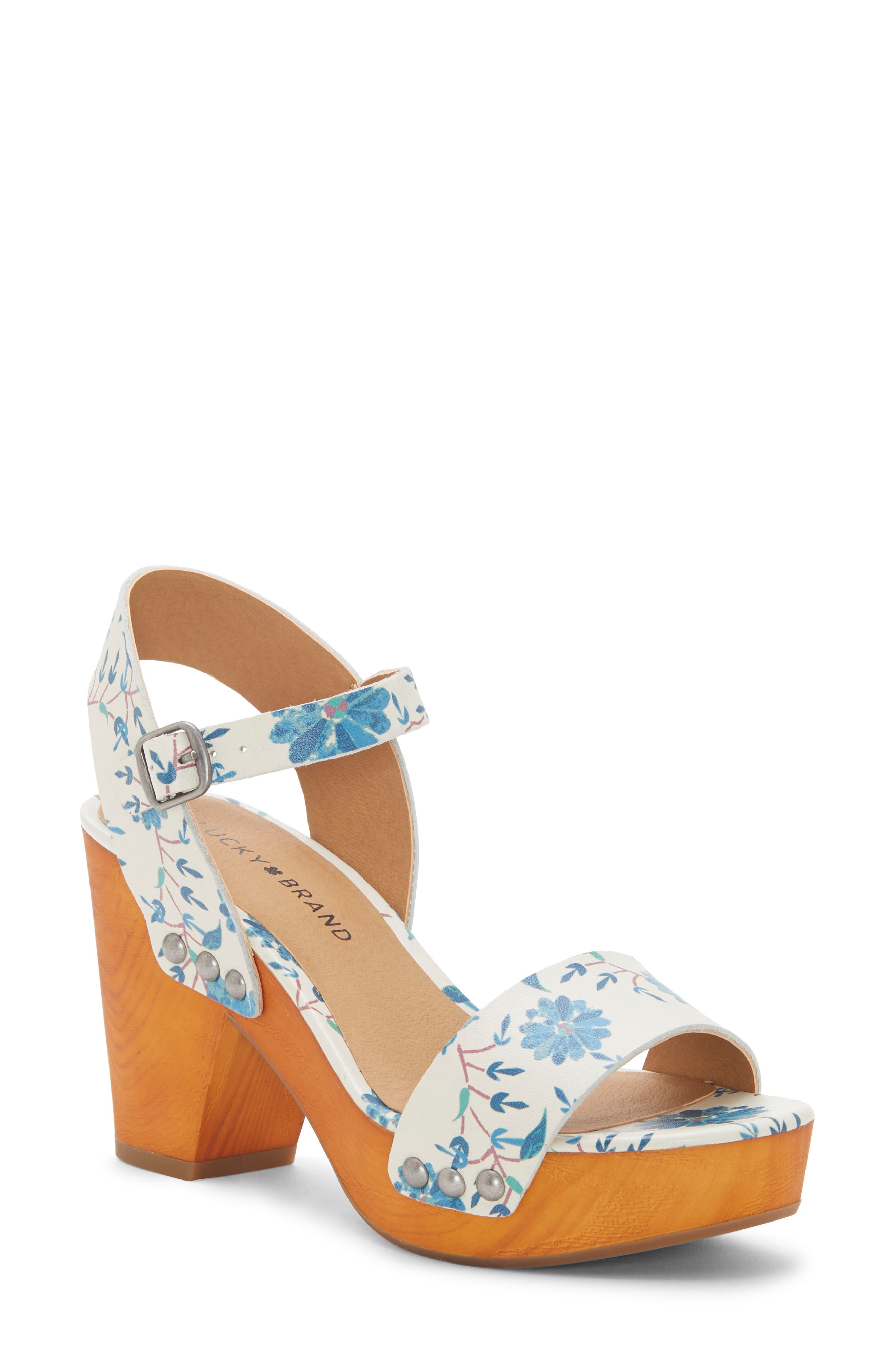 Lucky Brand Trisa Platform Sandal- White