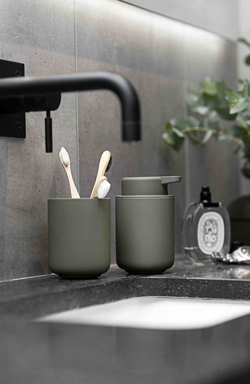 Zone Denmark Ume Soap Dispenser In Olive Green