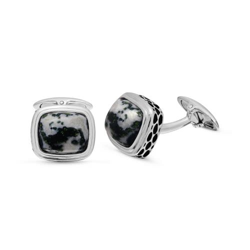 Shop Luvmyjewelry Tree Agate Sterling Silver Men Cufflinks