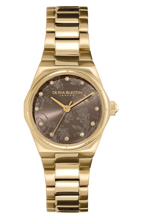 Olivia Burton Mini Hexa Bracelet Watch, 28mm In Gold