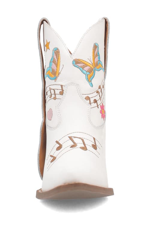 Shop Dingo Melody Embroidered Western Boot In White