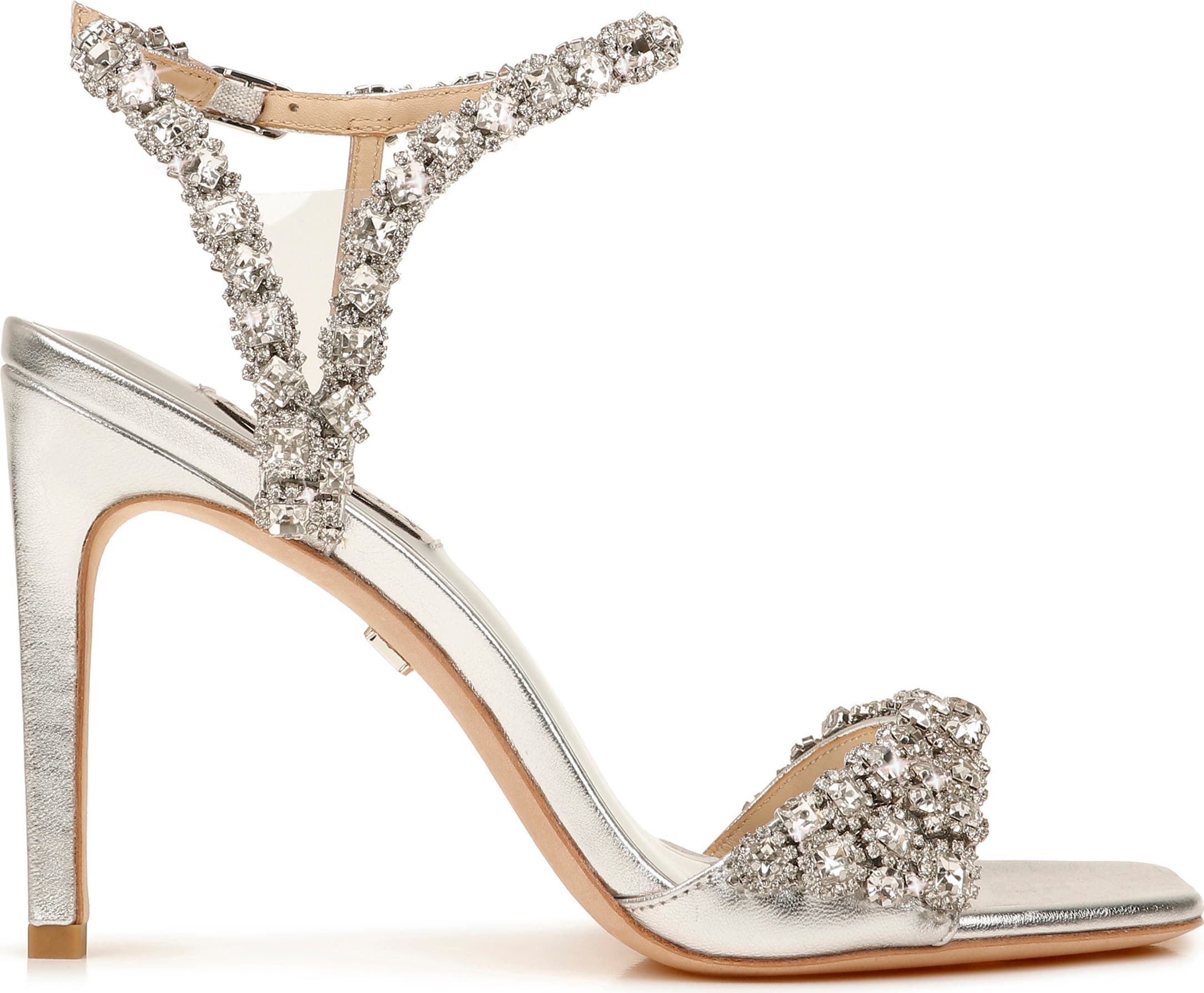 Badgley Mischka Womens Gallia Heeled Sandal