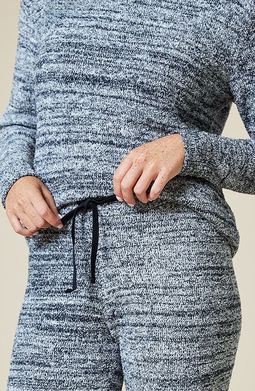 Softies Heather Marshmallow Crew Neck Lounge Set In Heather Black