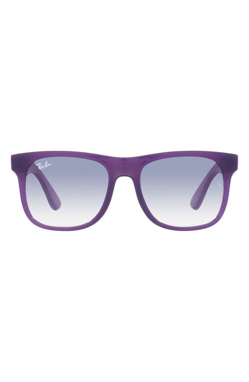 Ray-Ban Kids' Junior Justin 48mm Gradient Small Square Sunglasses in Opal Violet at Nordstrom
