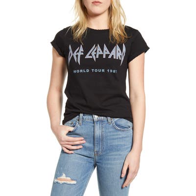 Recycled Karma Def Leppard Love Bites Graphic Tee, Black