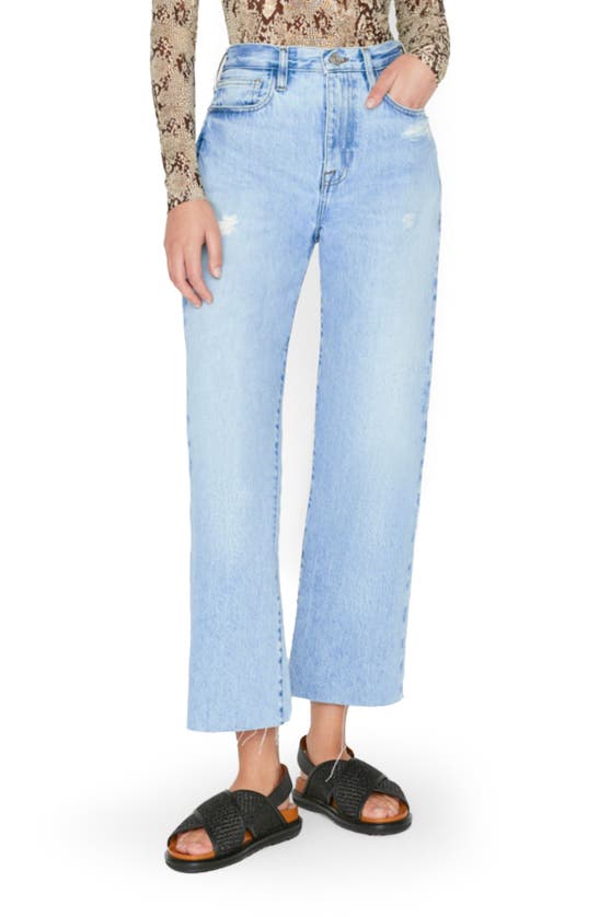 Frame Le Jane Crop Flare Leg Jeans In Rossum 1 Year Rips | ModeSens
