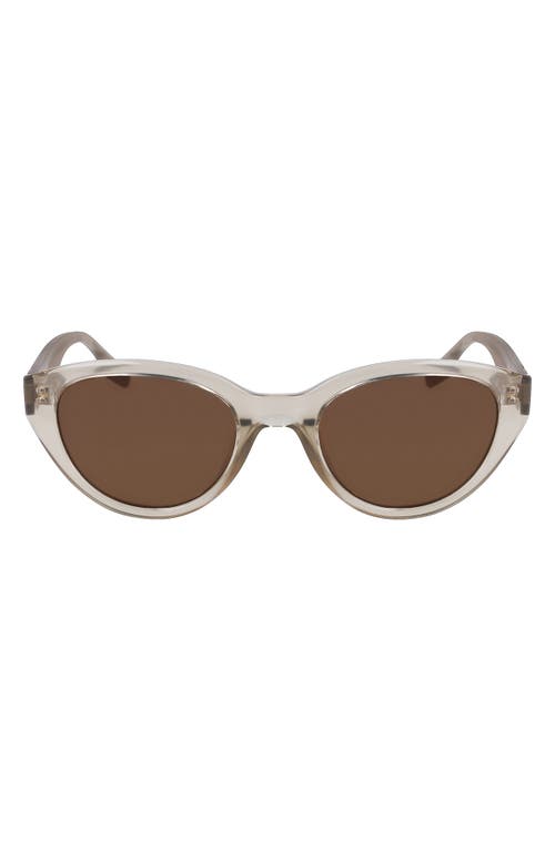 Fluidity 52mm Cat Eye Sunglasses in Crystal Beach Stone