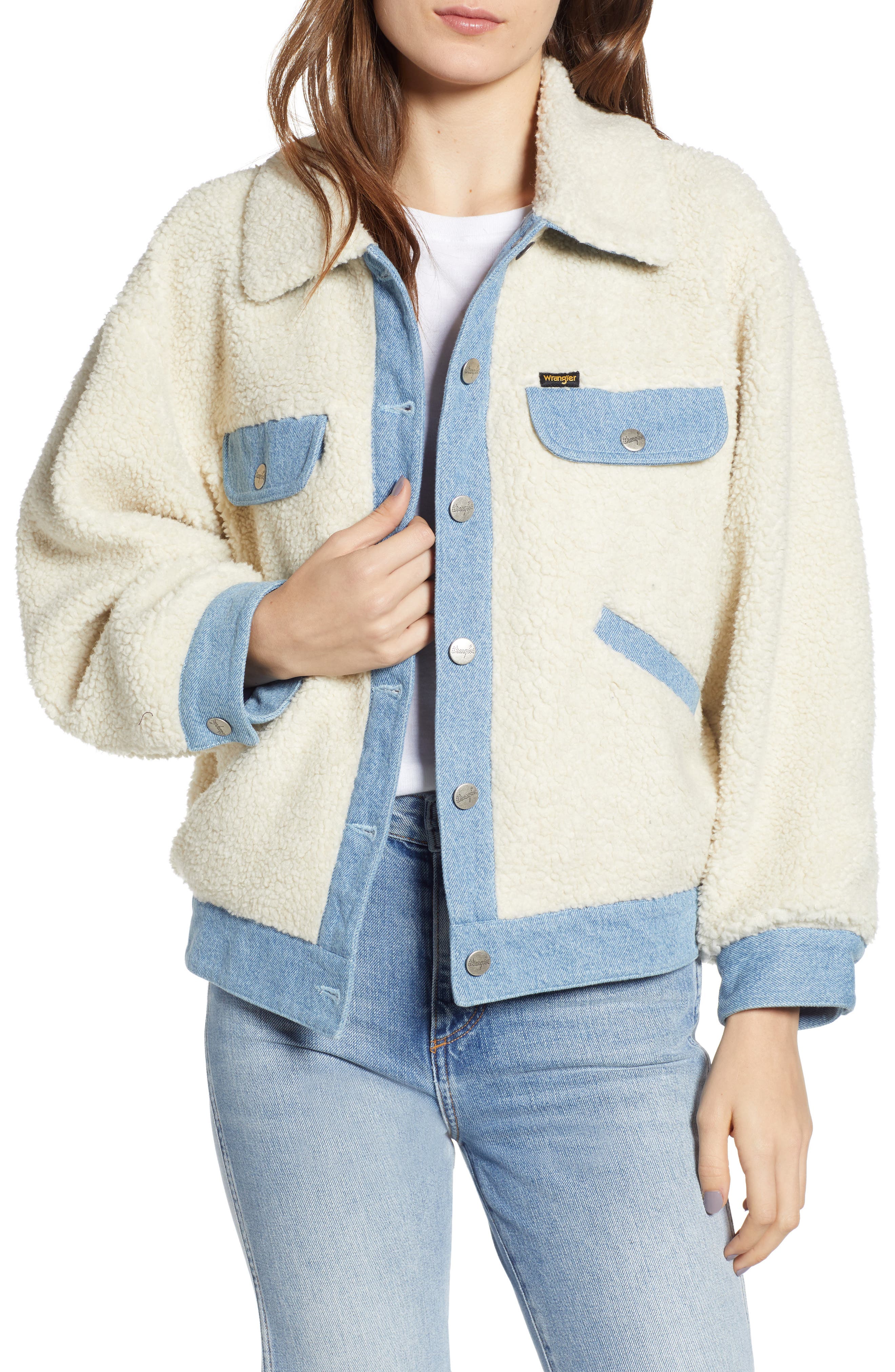 fleece denim