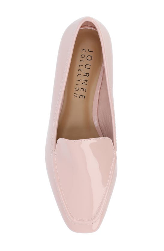 Journee Collection Tullie Womens Square Loafers In Patent/ Pink