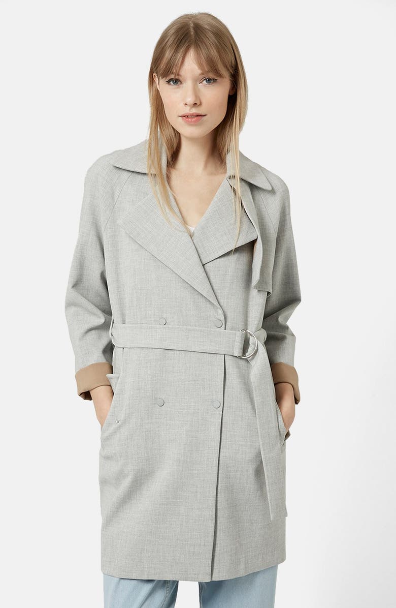 Topshop Double Breasted Trench Coat | Nordstrom