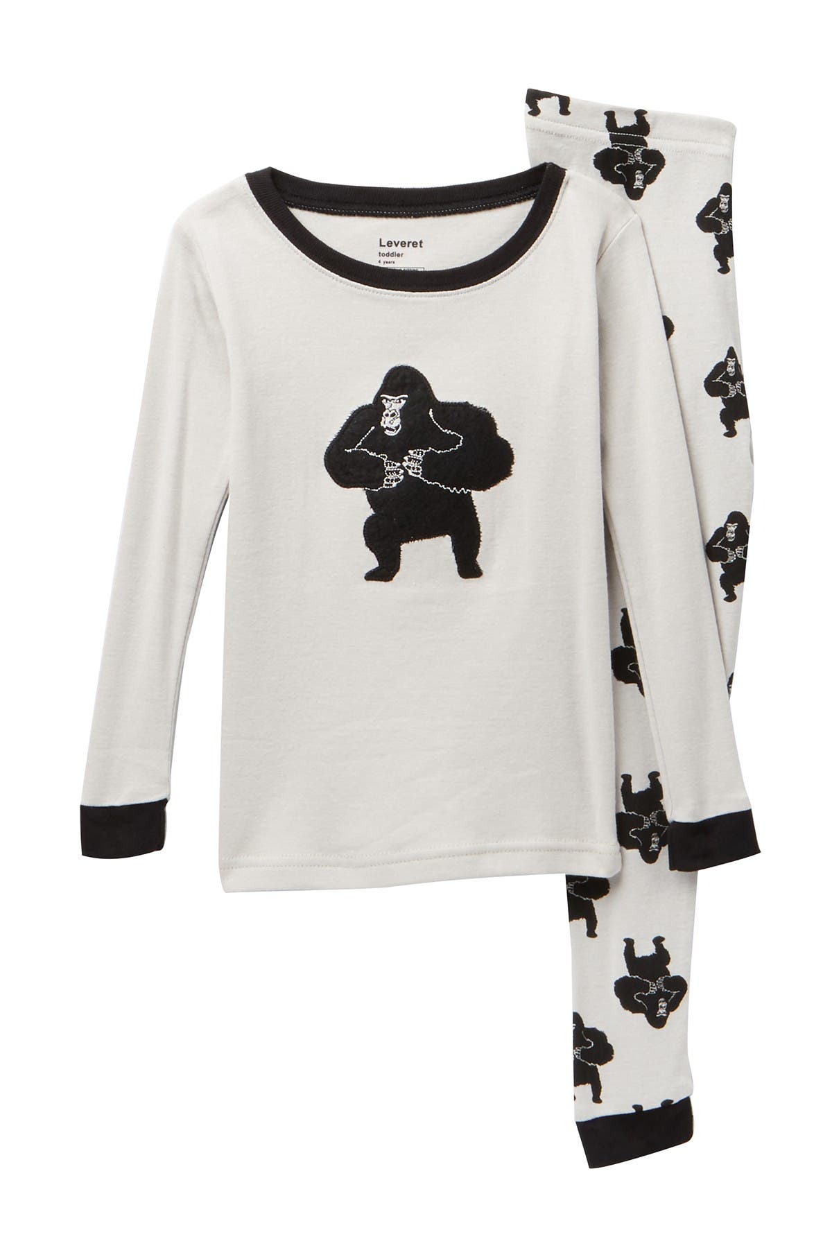 Leveret Gorilla 2Piece Pajama Set Nordstrom Rack
