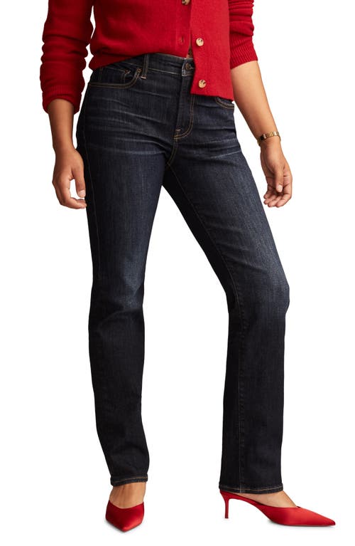 Shop Lucky Brand Curvy High Waist Straight Leg Jeans In Nightfall