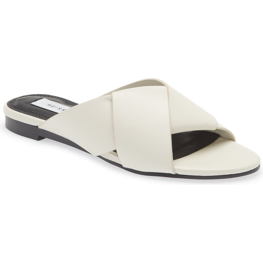Shop Reiss Brooke Slide Sandal In Off White