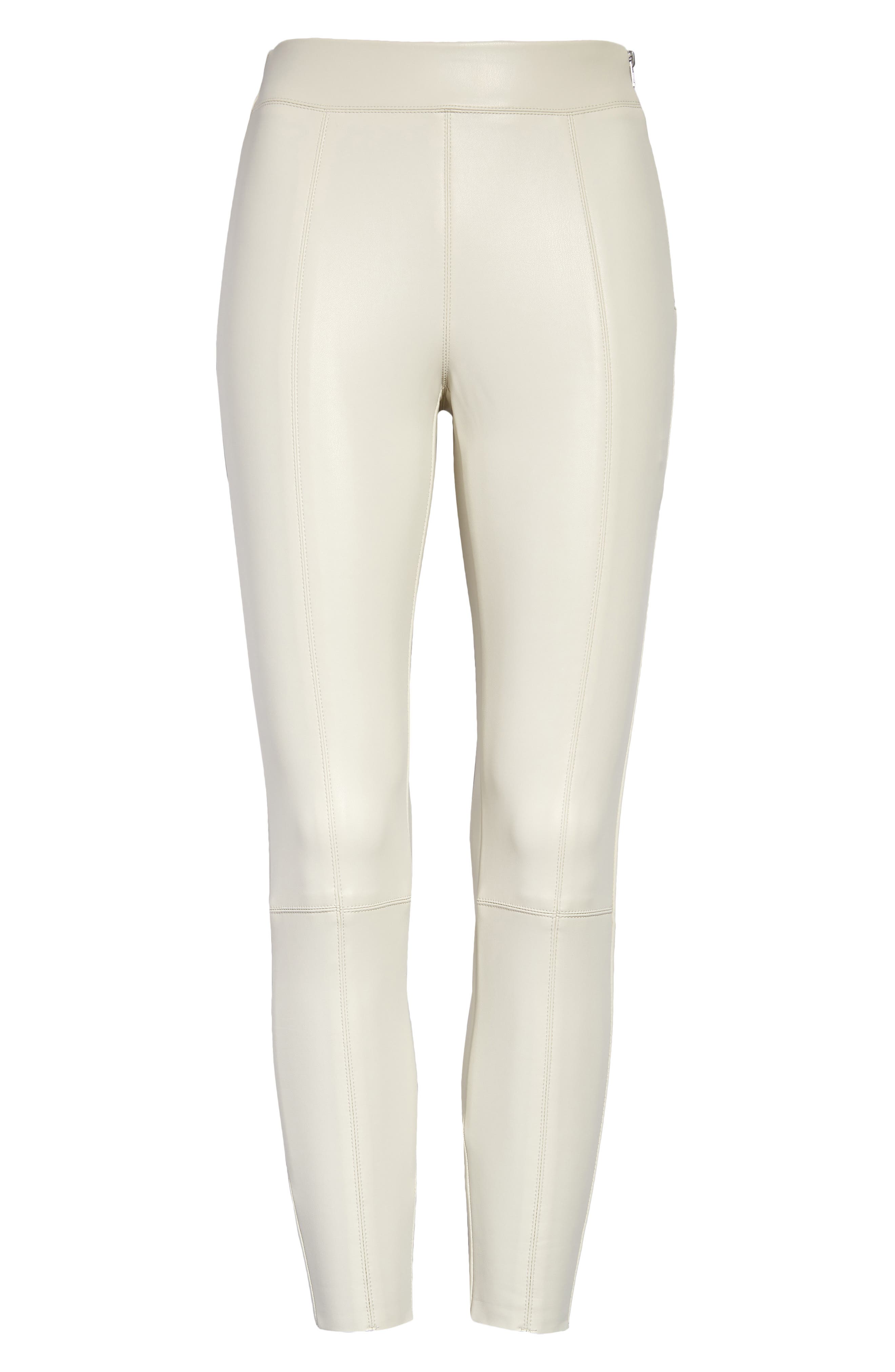 Topshop Sara Faux Leather Skinny Pants 