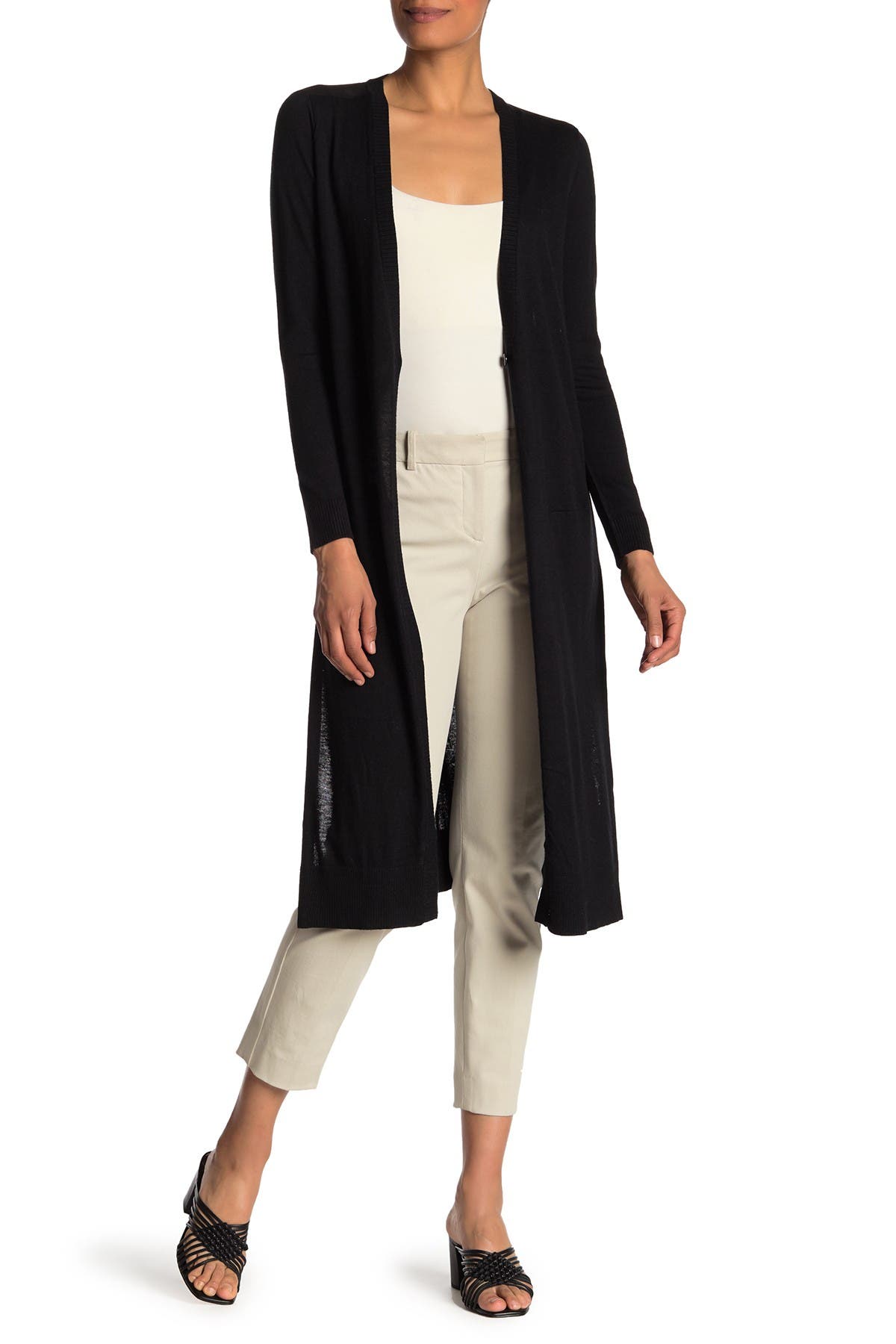 silk duster cardigan