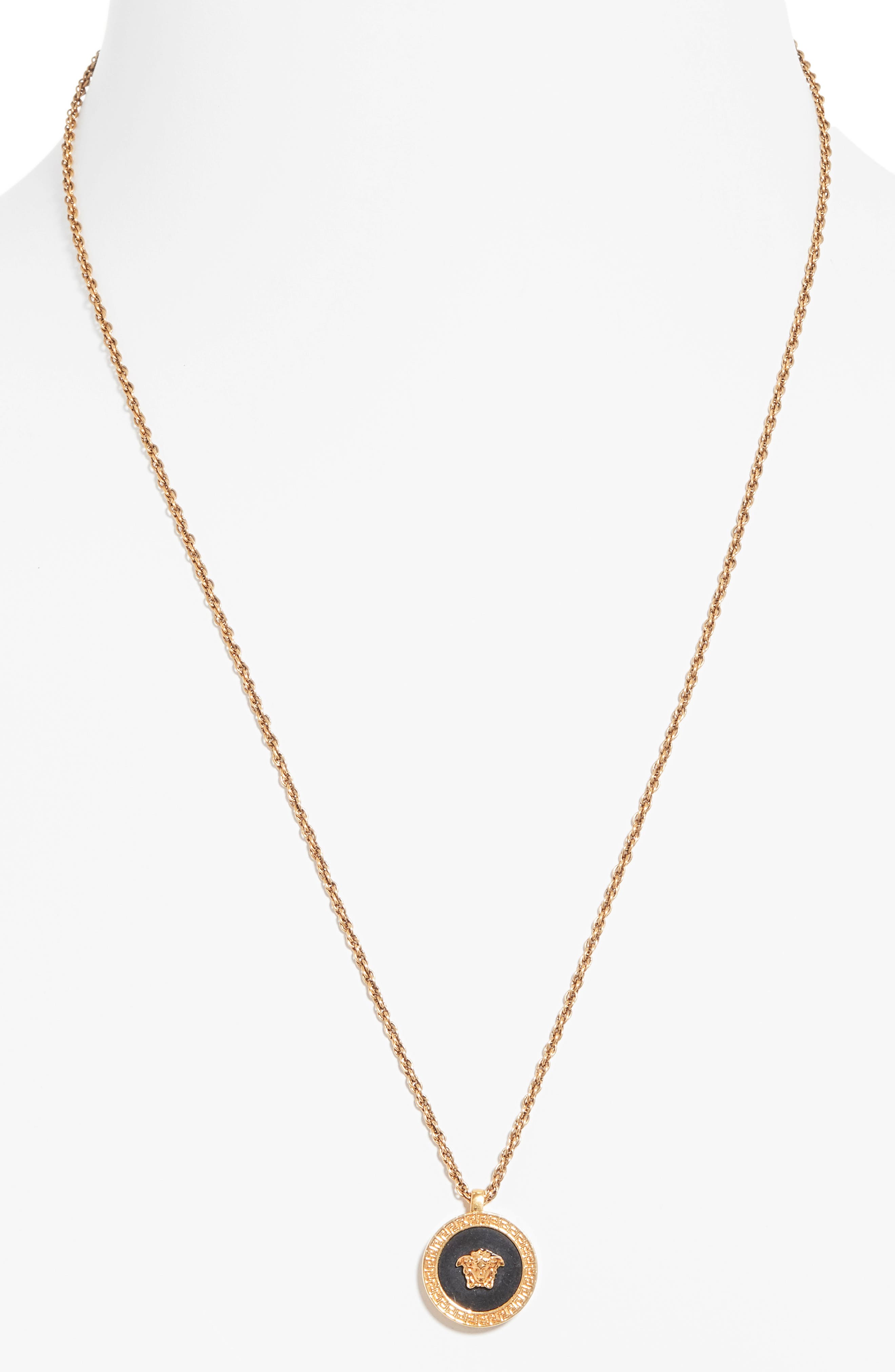 Versace Medusa Head Pendant Necklace 