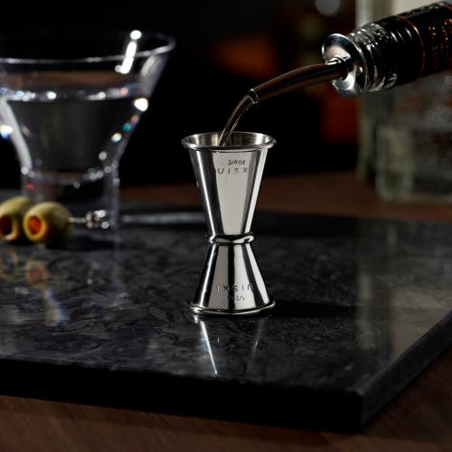 Viski Harrison Small Japanese Style Jigger In Silver