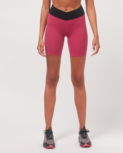 Rebody Active Vendetta Cloudlux Biker Shorts 7" In Fuschia/black