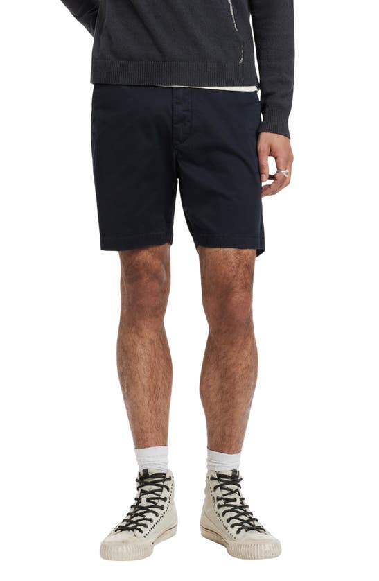 JOHN VARVATOS JOHNNY STRETCH COTTON CHINO SHORTS