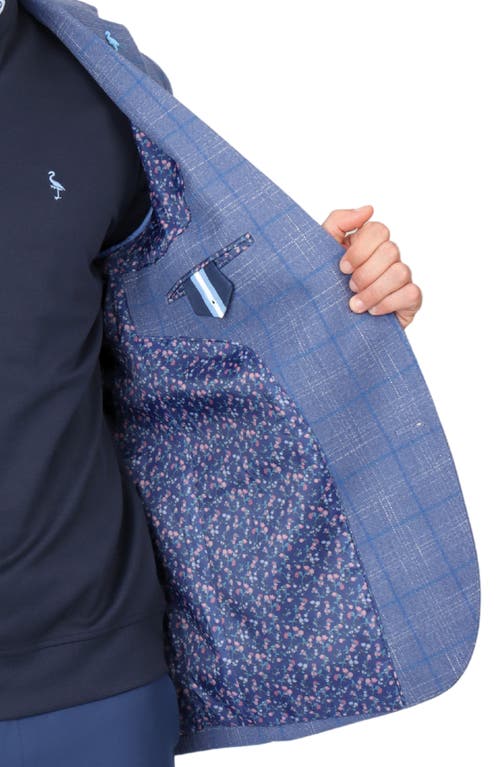 Tailorbyrd Classic Broken Windowpane Sport Coat In Ice Blue