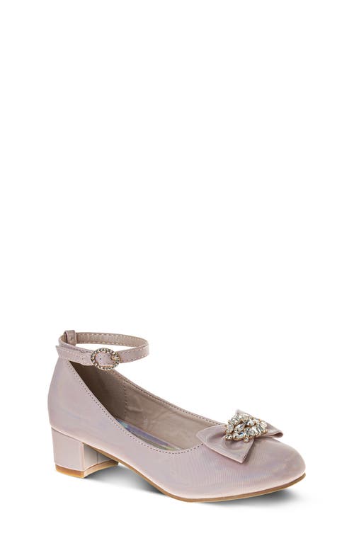 Badgley Mischka Collection Kids' Ankle Strap Pump In Pink