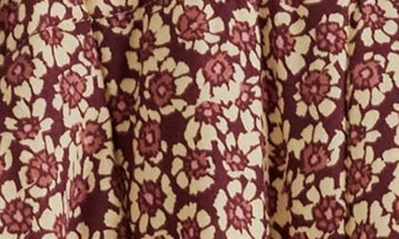 Shop Free People Chloe Floral Print Jacket In Maroon Combo