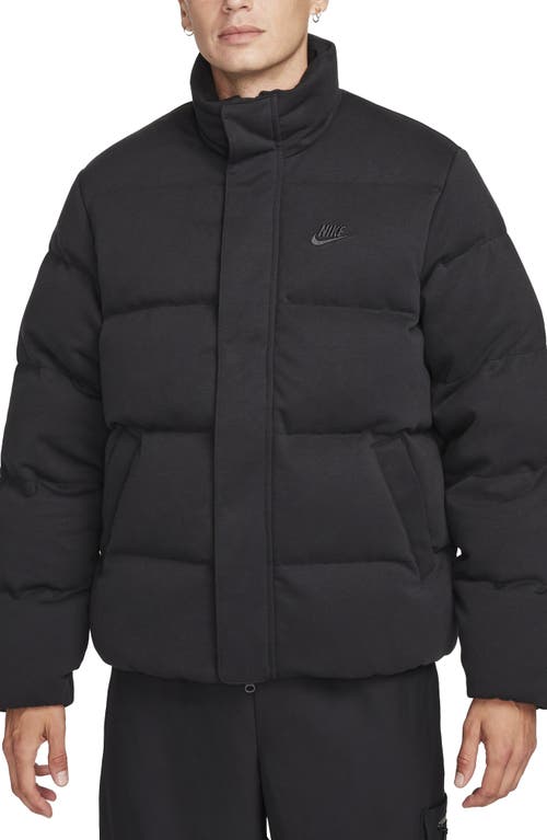 Oversize Therma-FIT Down Puffer Jacket in Black/Black