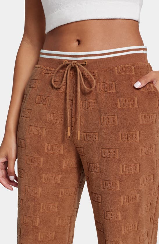 Shop Ugg Rosalinda Block Pajama Pants In Cedar Bark