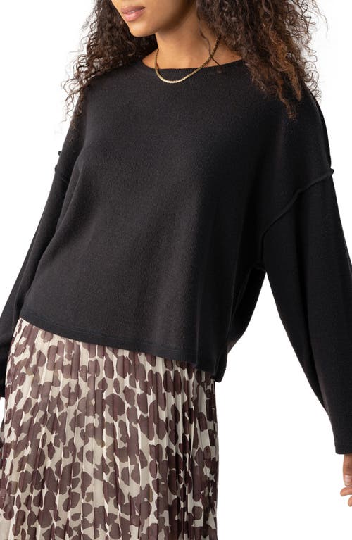 Shop Sanctuary Change Of Scenery Knit Top In Black