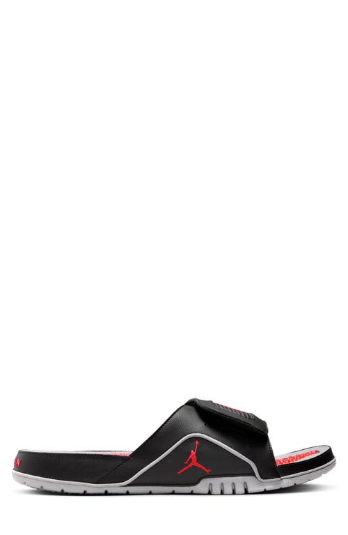 Nike Hydro 4 Retro Slide Sandal In Black/fire Red/cement Grey