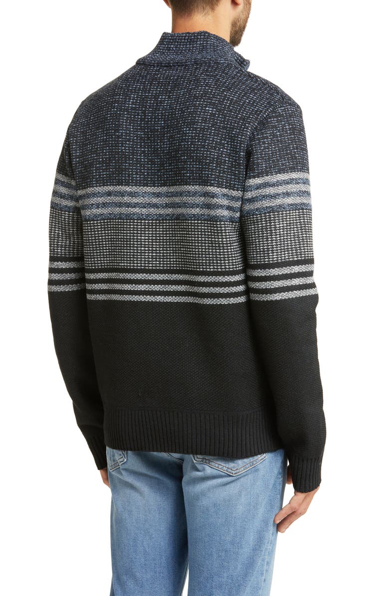 Buffalo Jeans Waren Stripe Quarter Zip Sweater | Nordstromrack