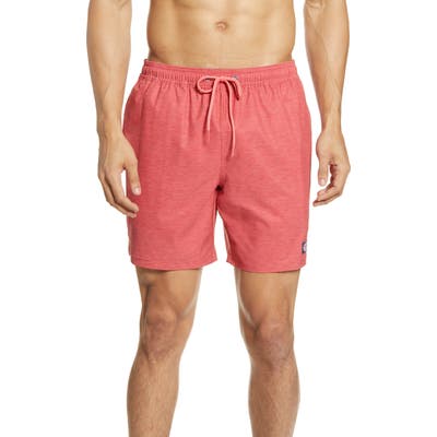 Vineyard Vines Chappy Stripe Swim Trunks, Red