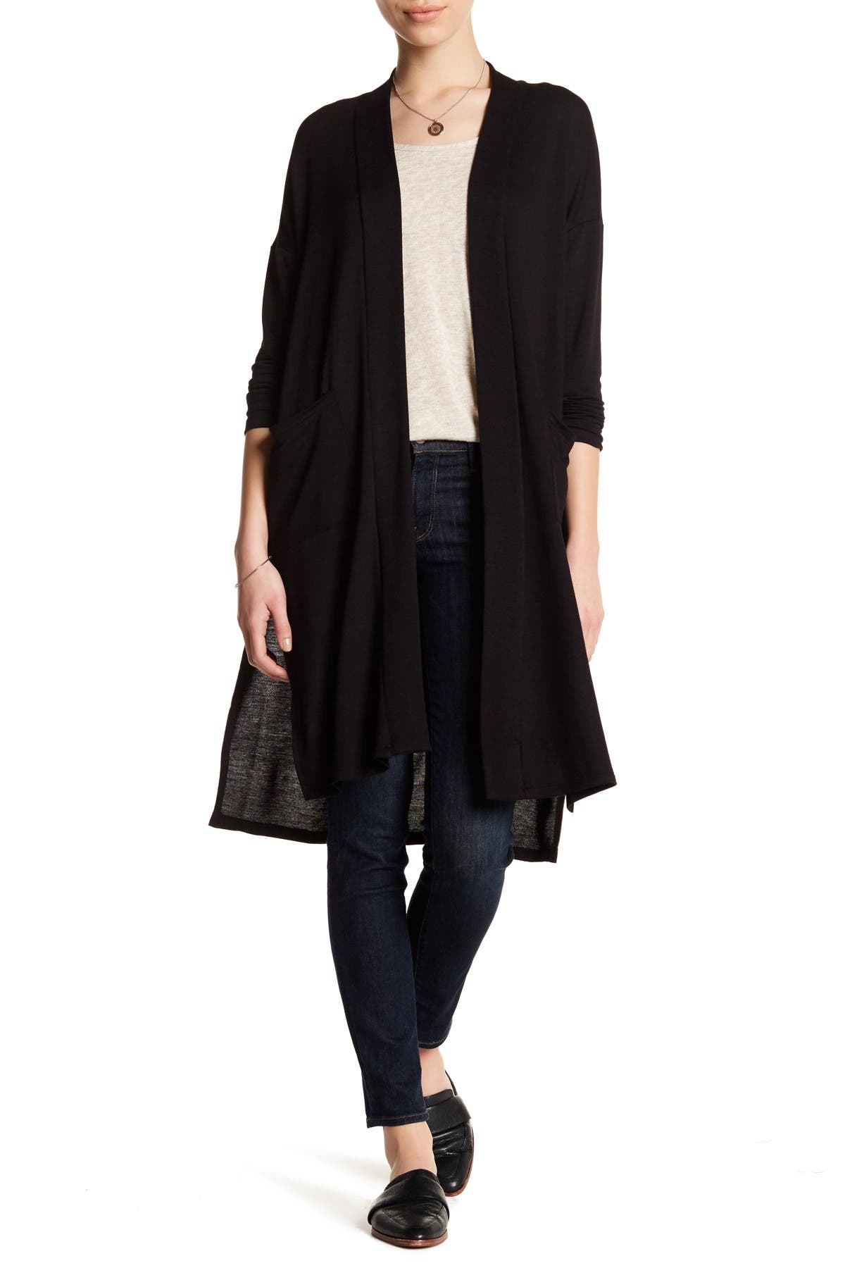 bobeau cardigan with pockets