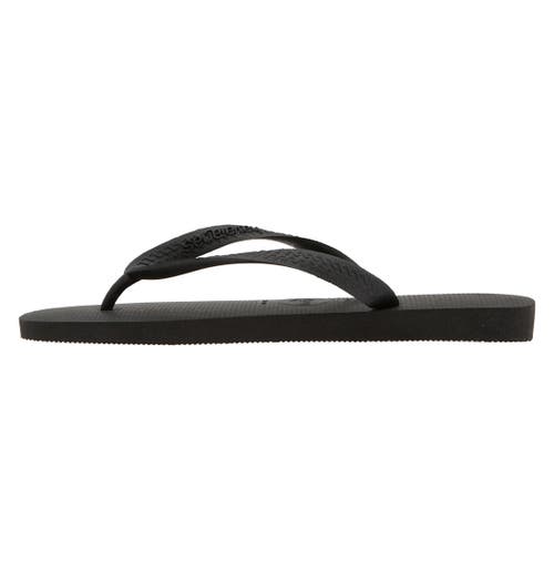 Shop Havaianas 'top' Flip Flop In Black