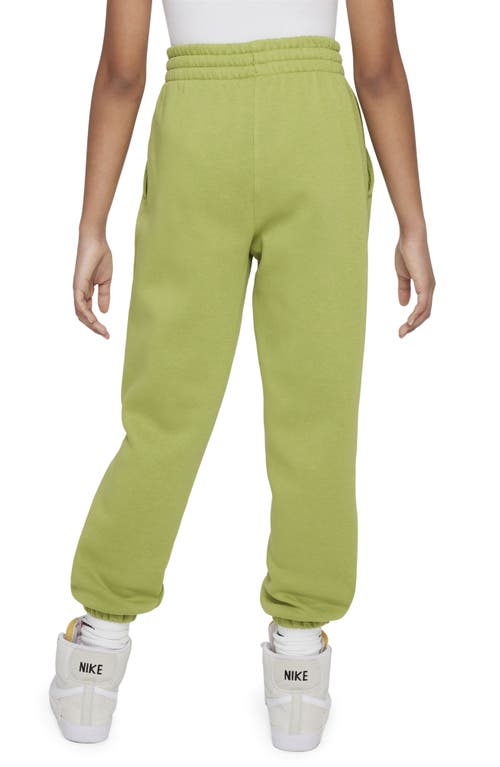 Shop Nike Kids' Sportswear Club Fleece Sweatpants In Pear/pear/white