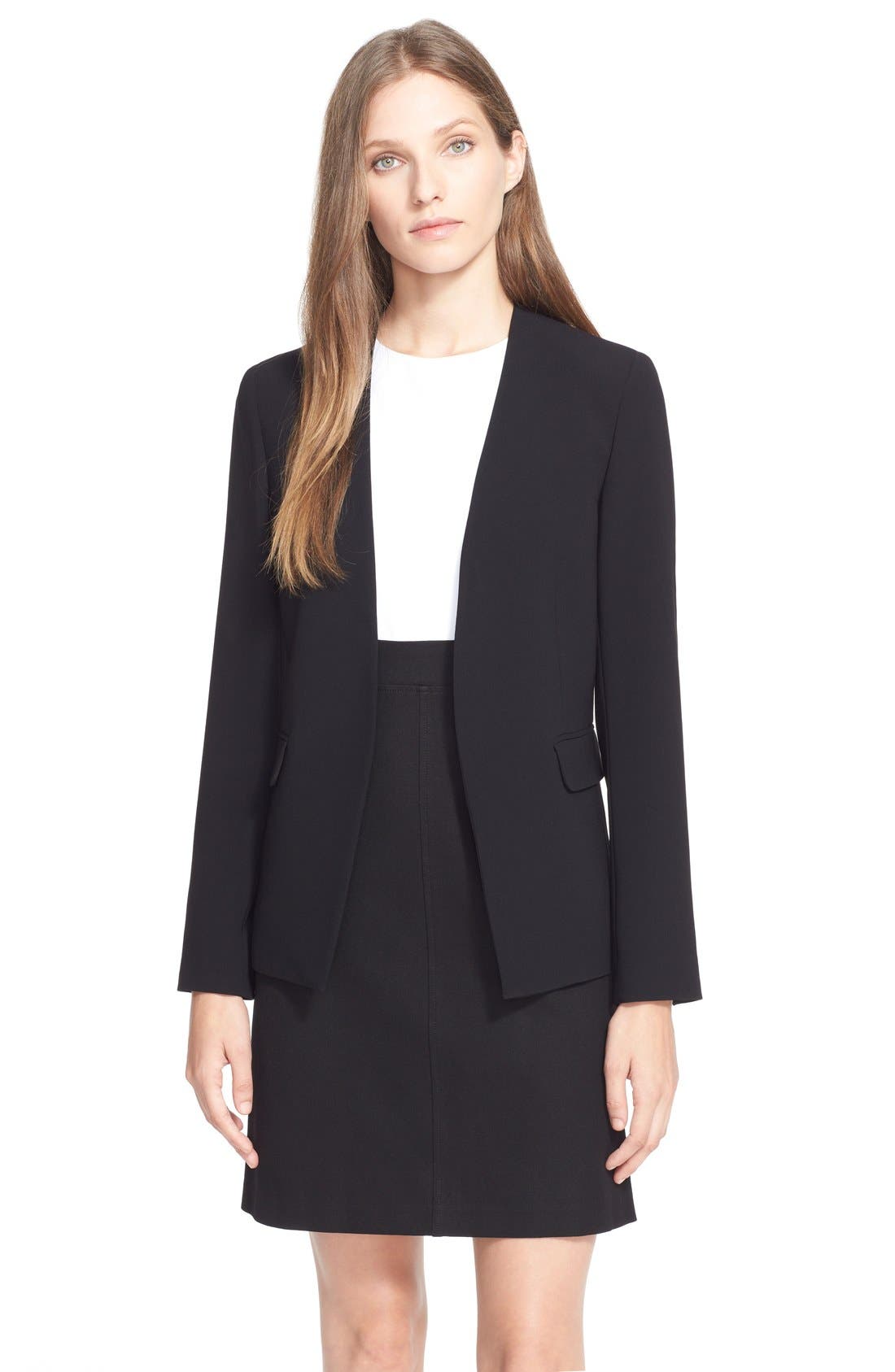 theory admiral crepe blazer dress