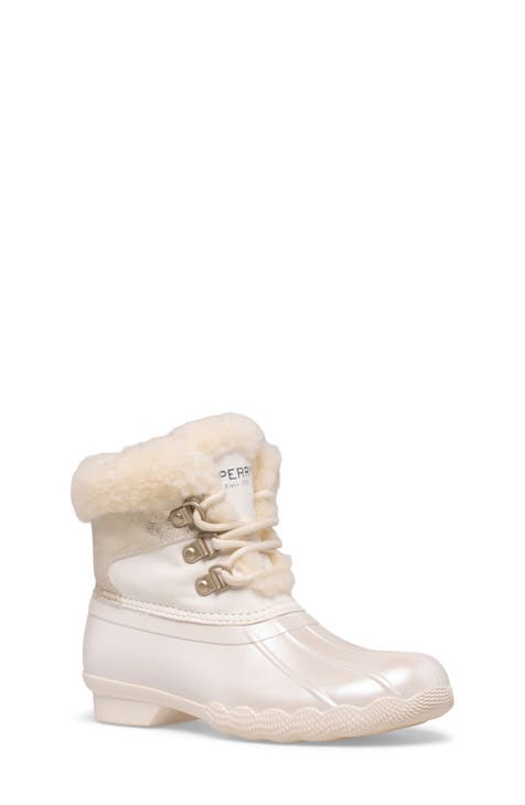 Designer Children Yeti Mini Beige Boots For Baby Girls – Age of